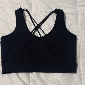 Calvin Klein Black Strappy Sports Bra